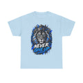Lion "Never Give Up" Tee — Motivational Graphic T-Shirt