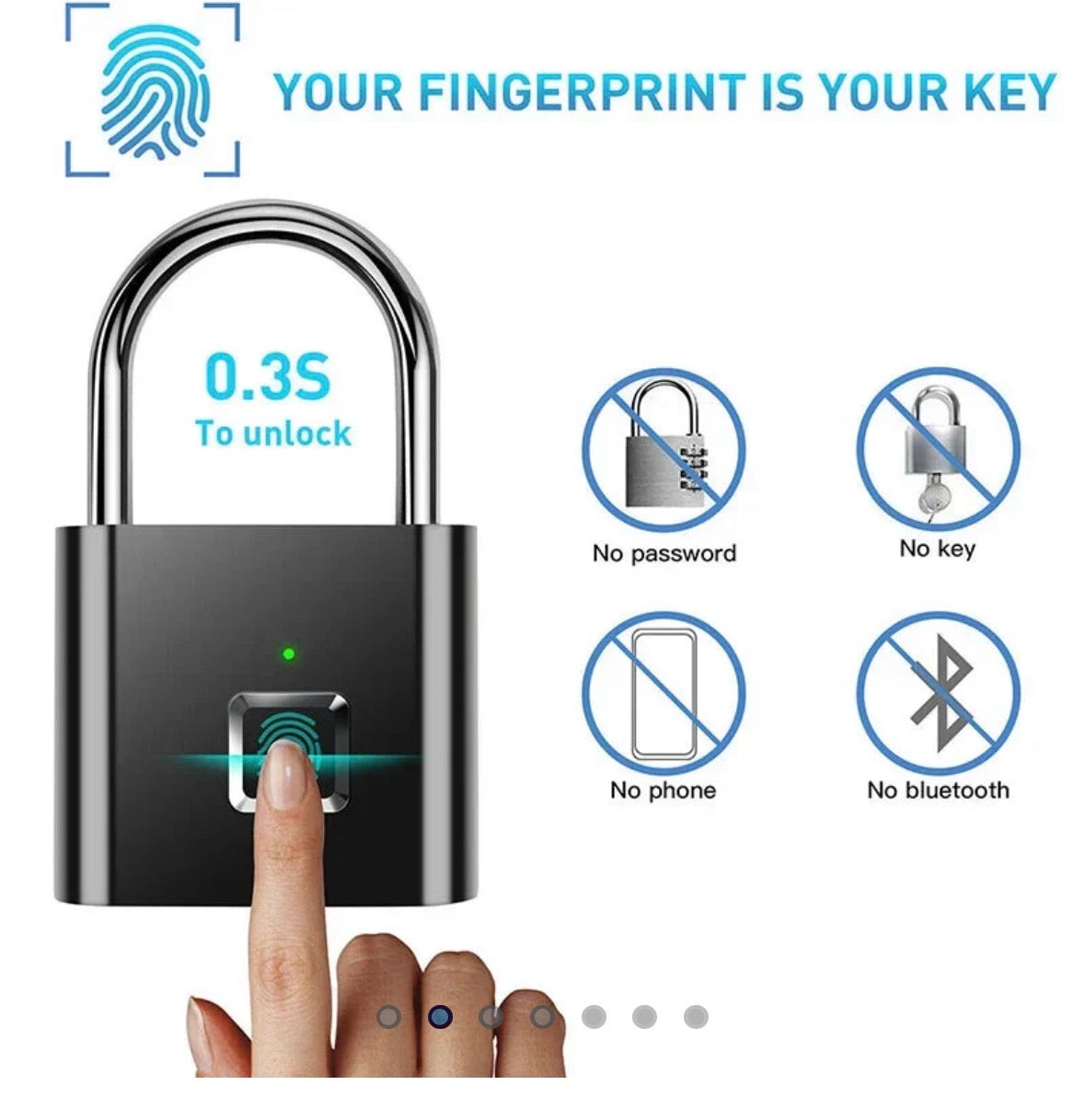 Smart Fingerprint Padlock