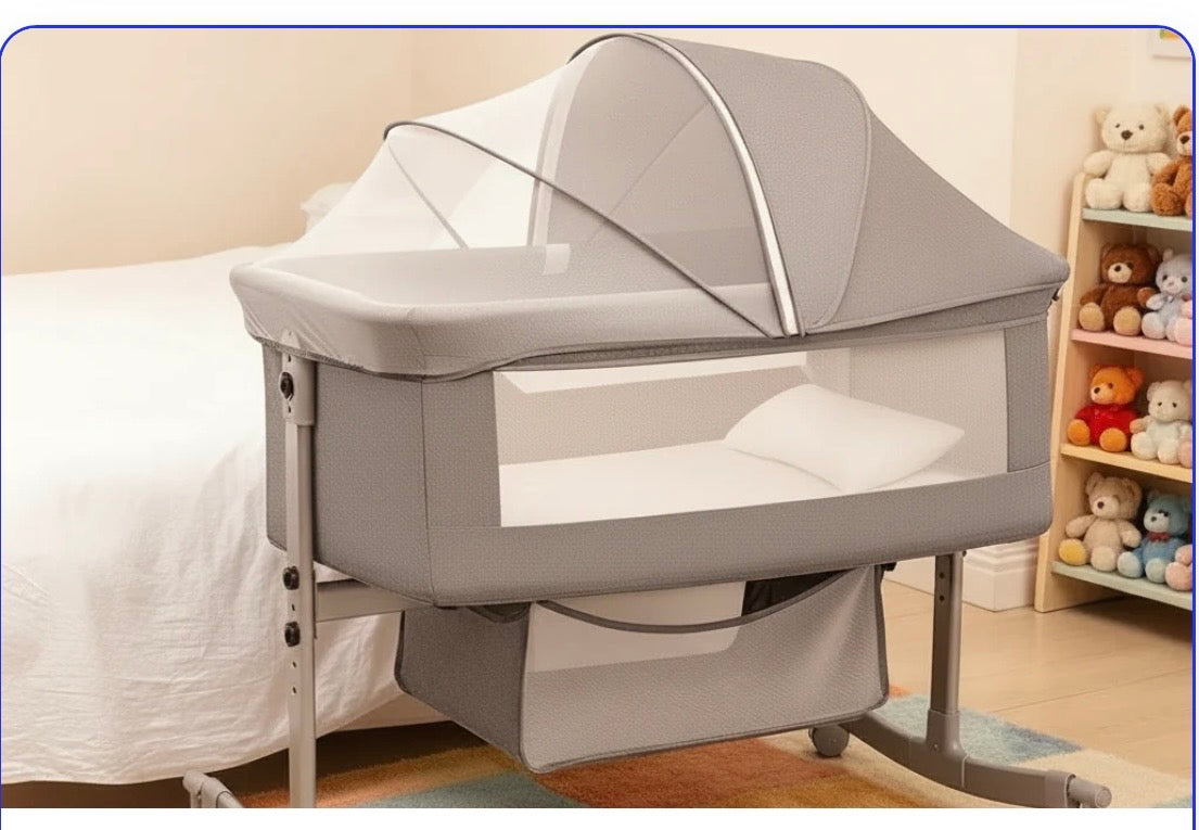 Lit de Bébé 3-en-1  Portatif & Evolutif